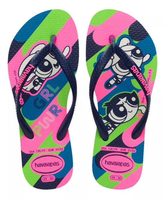 Havaianas Slim Power Puff Girls Pink/Blue