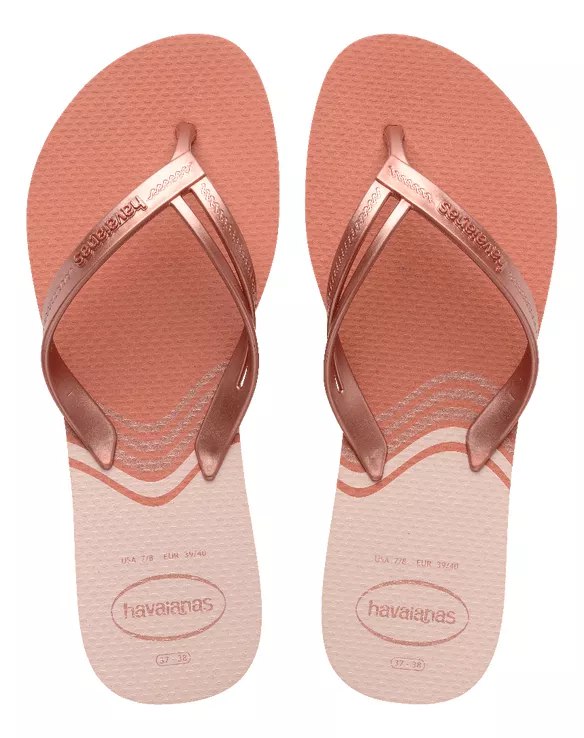 Havaianas Elegance Print Rose Gold ( Rosa Clay)