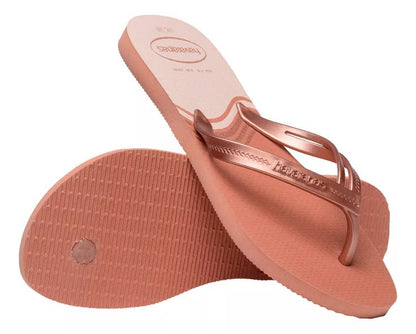 Havaianas Elegance Print Rose Gold ( Rosa Clay)