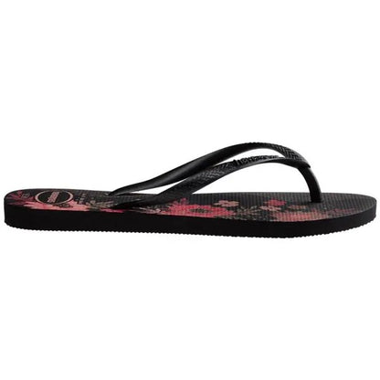 Havaianas Slim Organic Floral Black