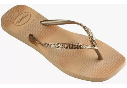Havaianas Square Glitter Party Gold