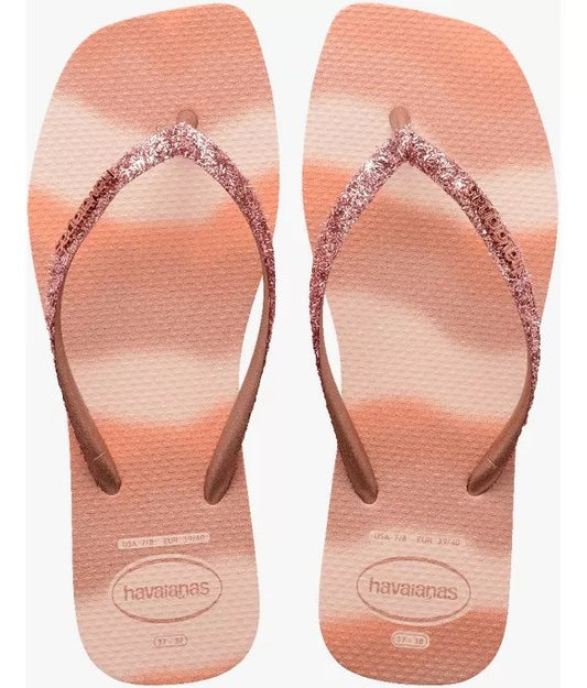 Havaianas Square Glitter Party Rose
