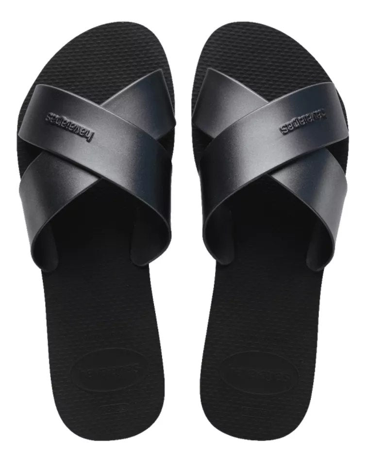 Havaianas Slide Metallic Black
