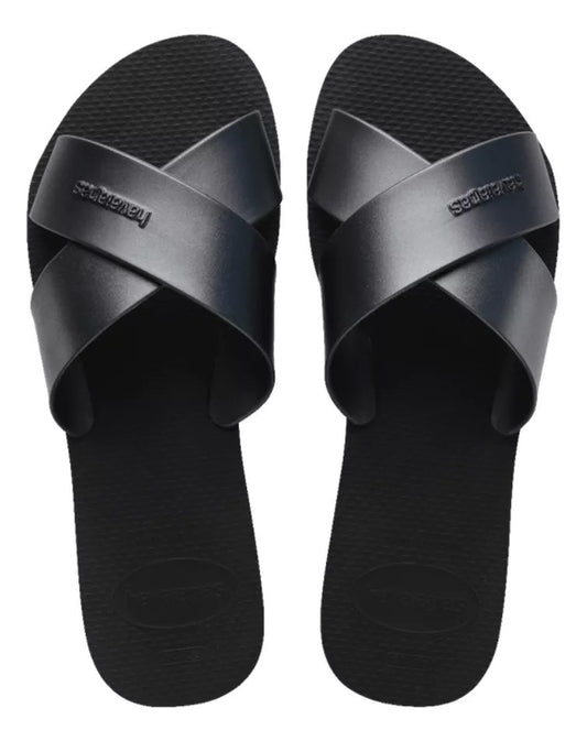 Havaianas Slide Metallic Black