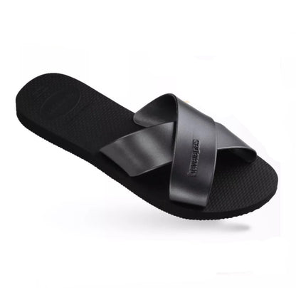 Havaianas Slide Metallic Black