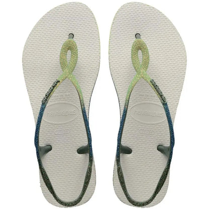 Havaianas Luna Glitter Mix White/Green Olive
