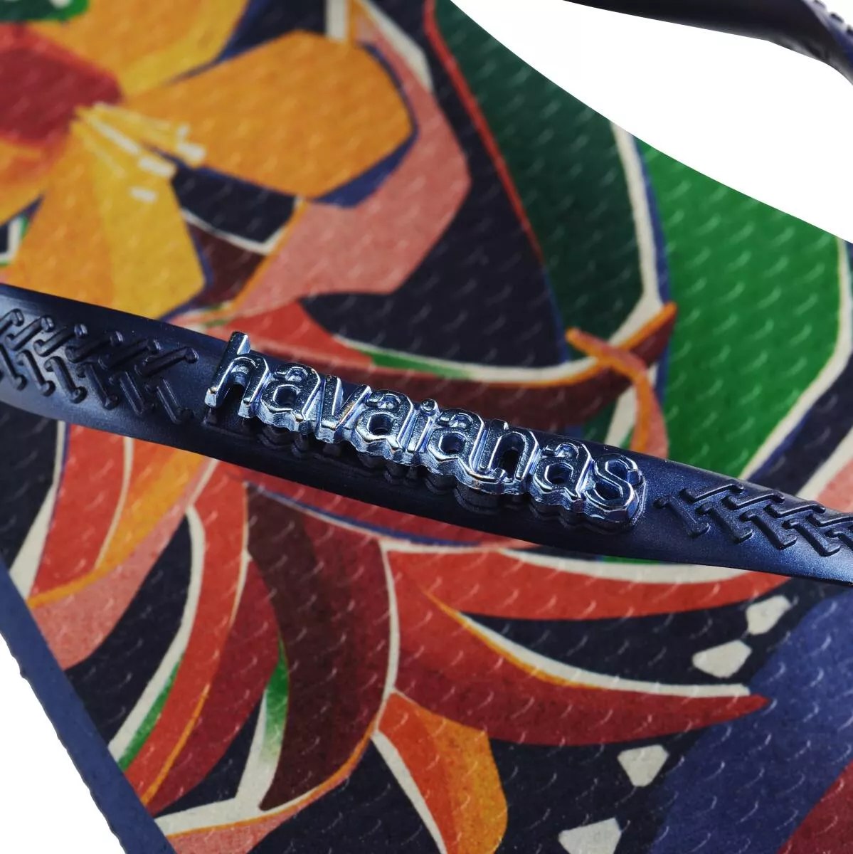 Havaianas Slim Lancamento Tropical Navy