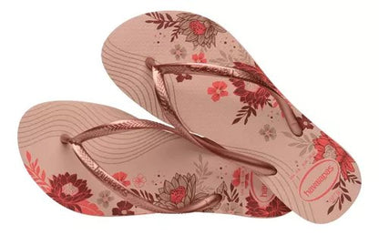 Havaianas Slim Organic Floral Pink