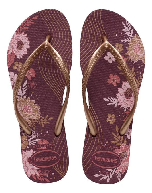 Havaianas Slim Organic Floral Purple