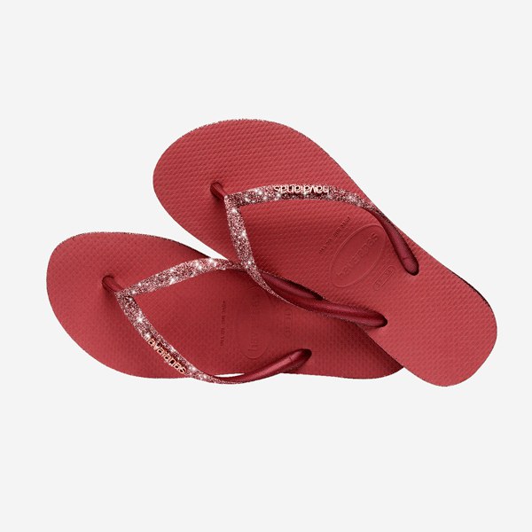 Havaianas Sparkle PAU Brasil Burgundy