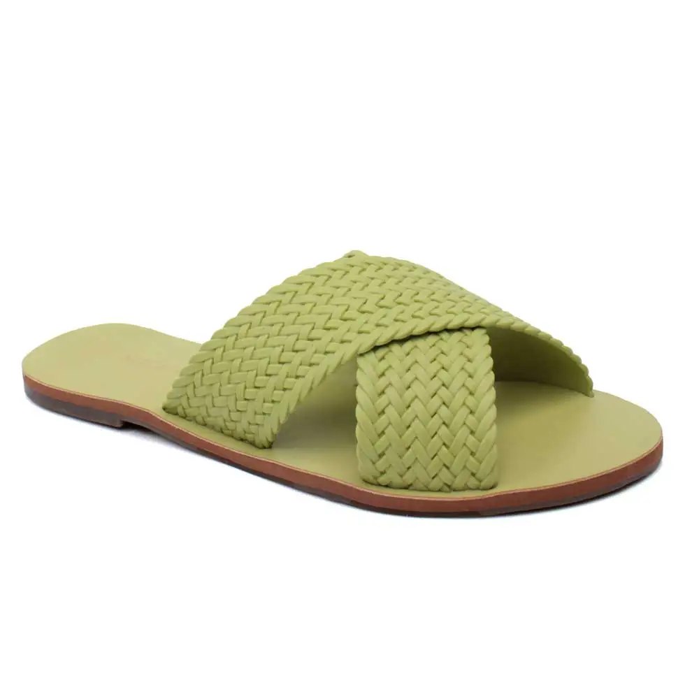 AnaCapri Double Slide Matcha Green