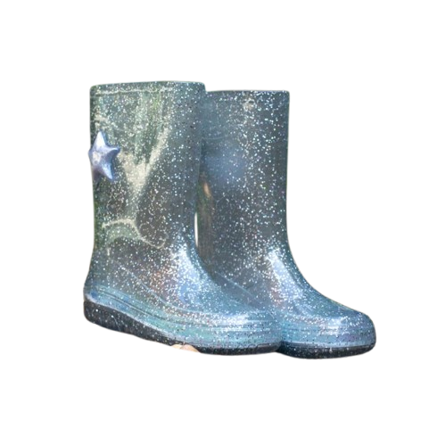 Woog Boot Glitter Silver Star