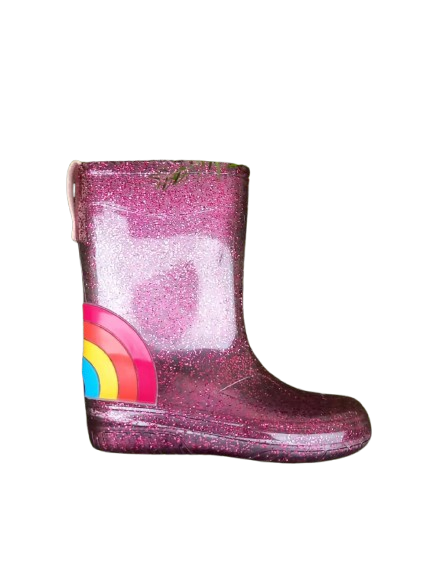 Woog Boot Rainbow Glitter Purple