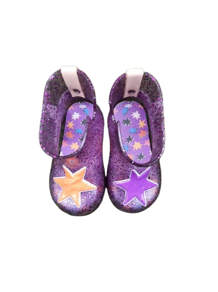 Woog Boot Purple Stars Short