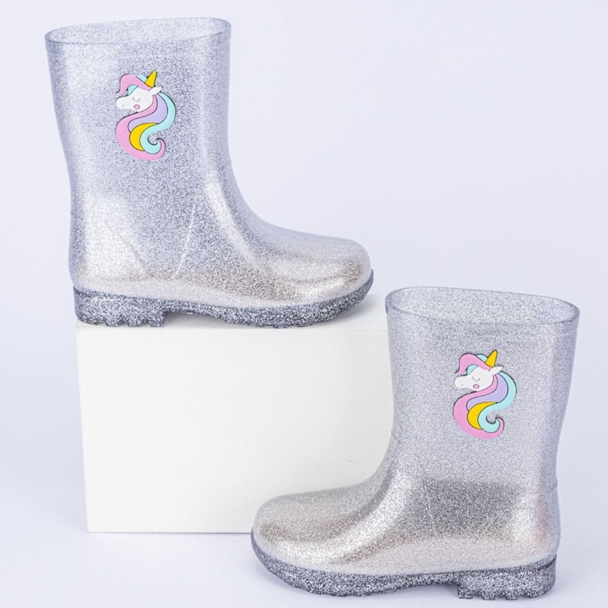 Woog Silver Unicorn Boots