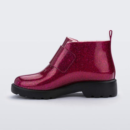 Mini Melissa Pink Glitter Boots