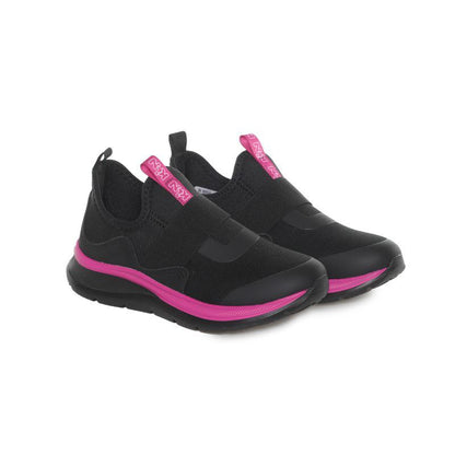 KLIN Tenis Slip On Girl Black/Pink