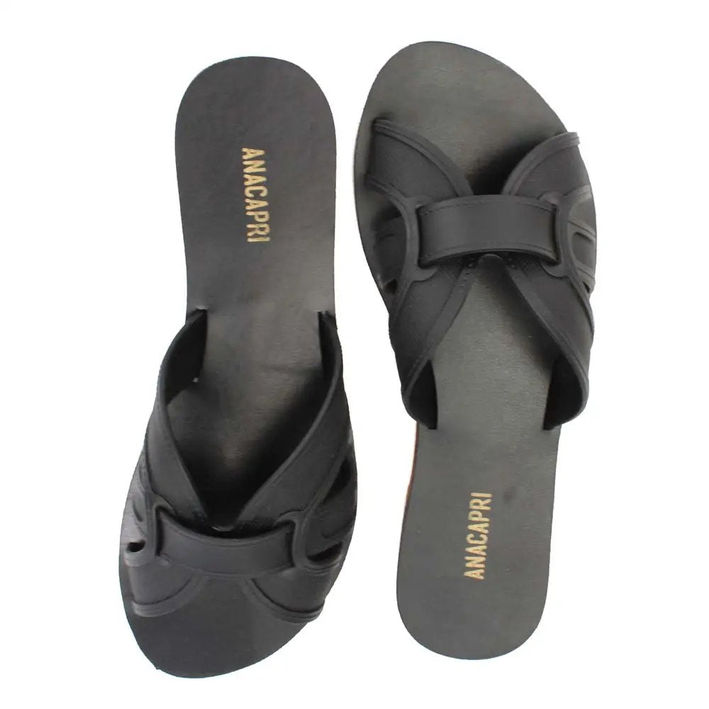 AnaCapri Cross Slide Black (preto)