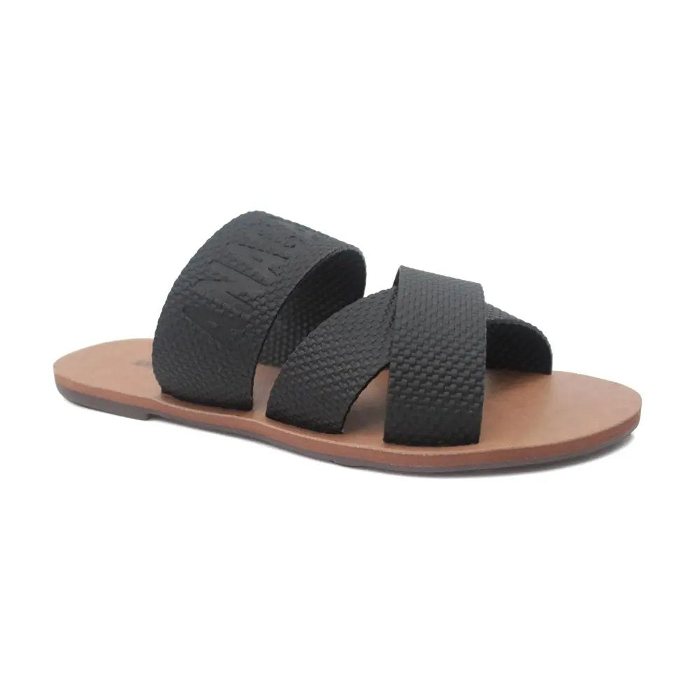 AnaCapri Slide Double Black (lisa preto)