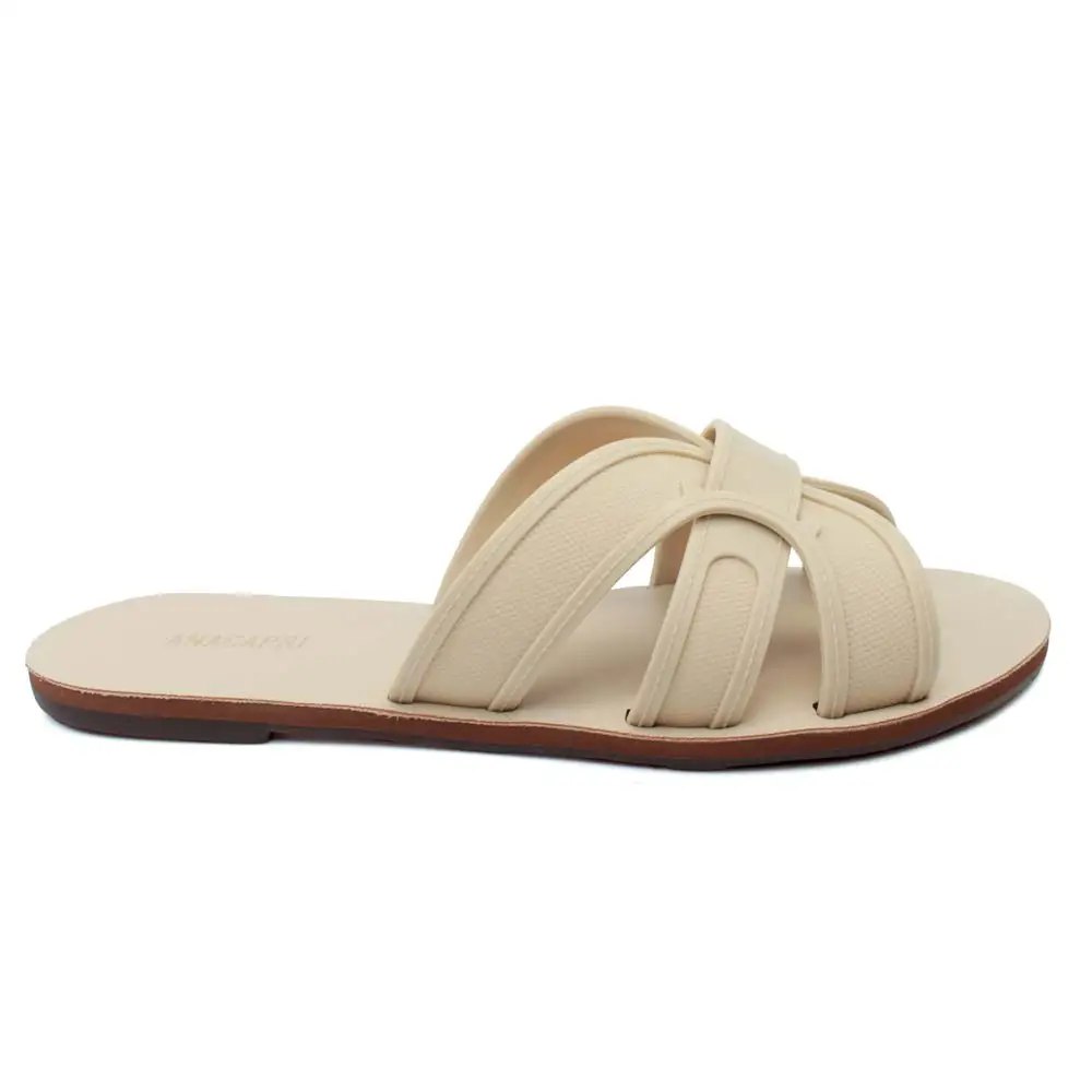 AnaCapri Cross Slide Beige (ac bone)