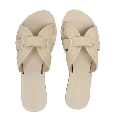AnaCapri Cross Slide Beige (ac bone)