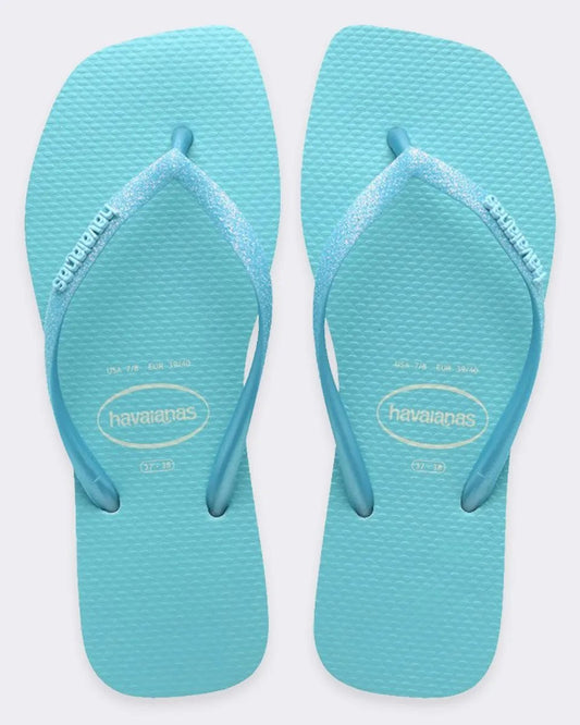 Havaianas Square Glitter Neon Blue