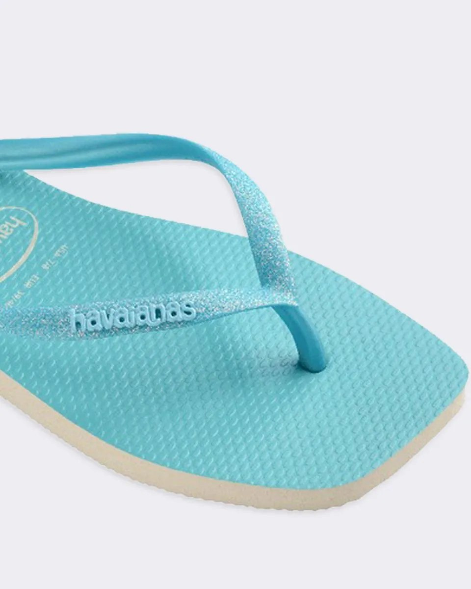 Havaianas Square Glitter Neon Blue