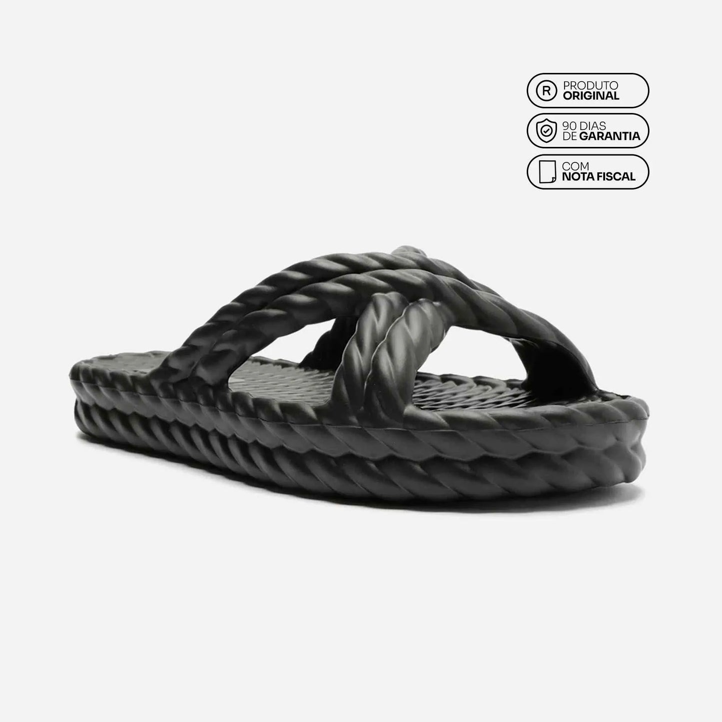 Brizza Arezzo Black morocco flat sandal