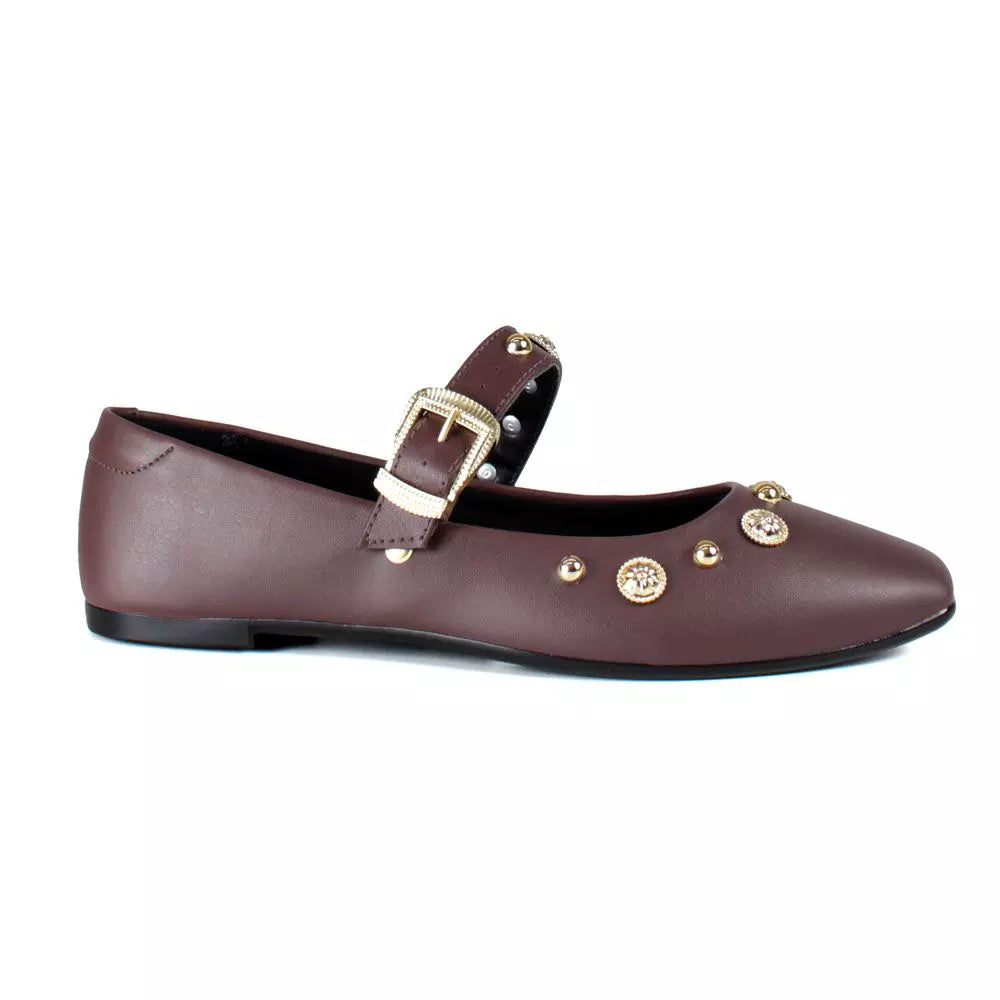 Chocolate Moleca Ballet Flats