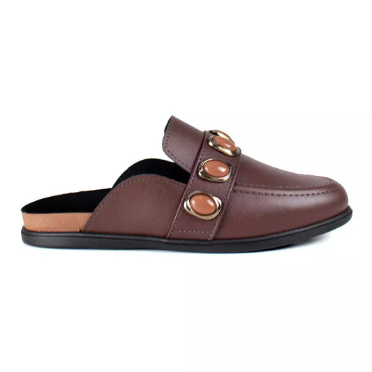 Moleca Chocolate Mule Clog