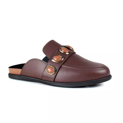 Moleca Chocolate Mule Clog