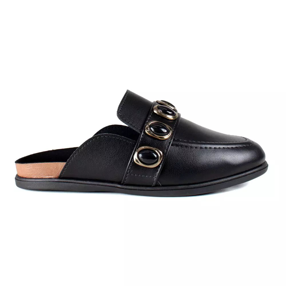 Black Moleca Mule Clog