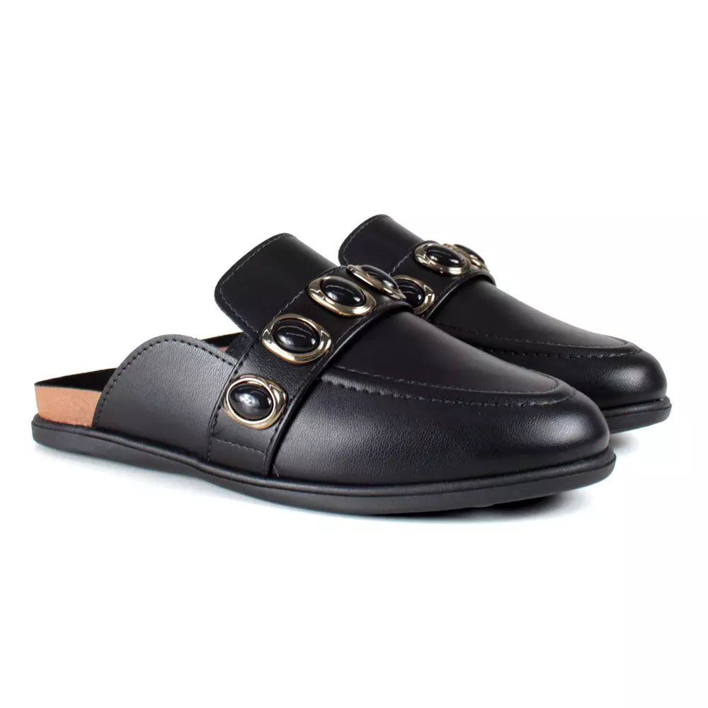 Black Moleca Mule Clog