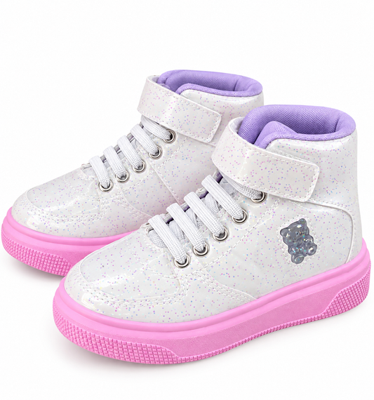 Pampili Bear Led Pink Sneakers