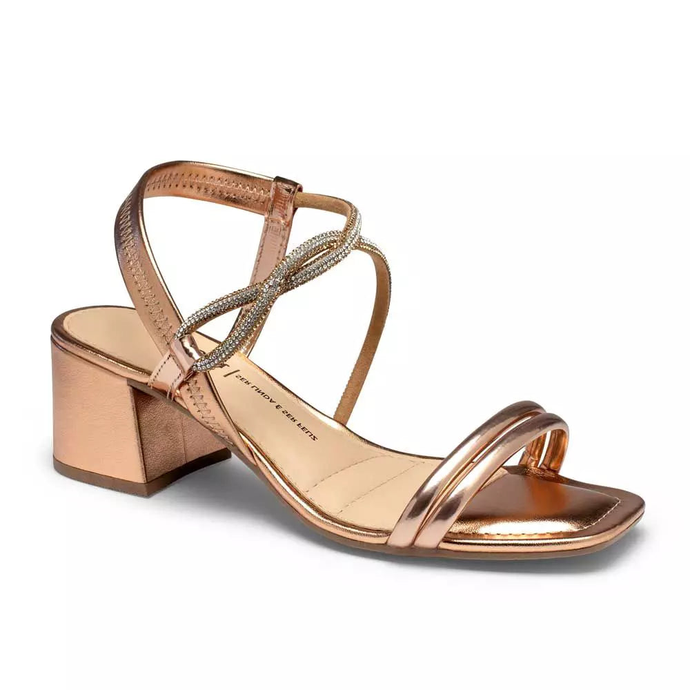 Dakota Sandal - Metal Rose